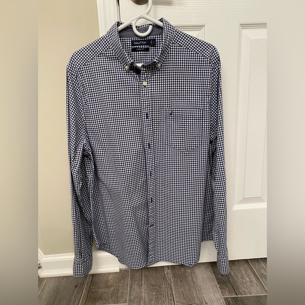 Men’s Nautica - Size L, Navy button-down shirt